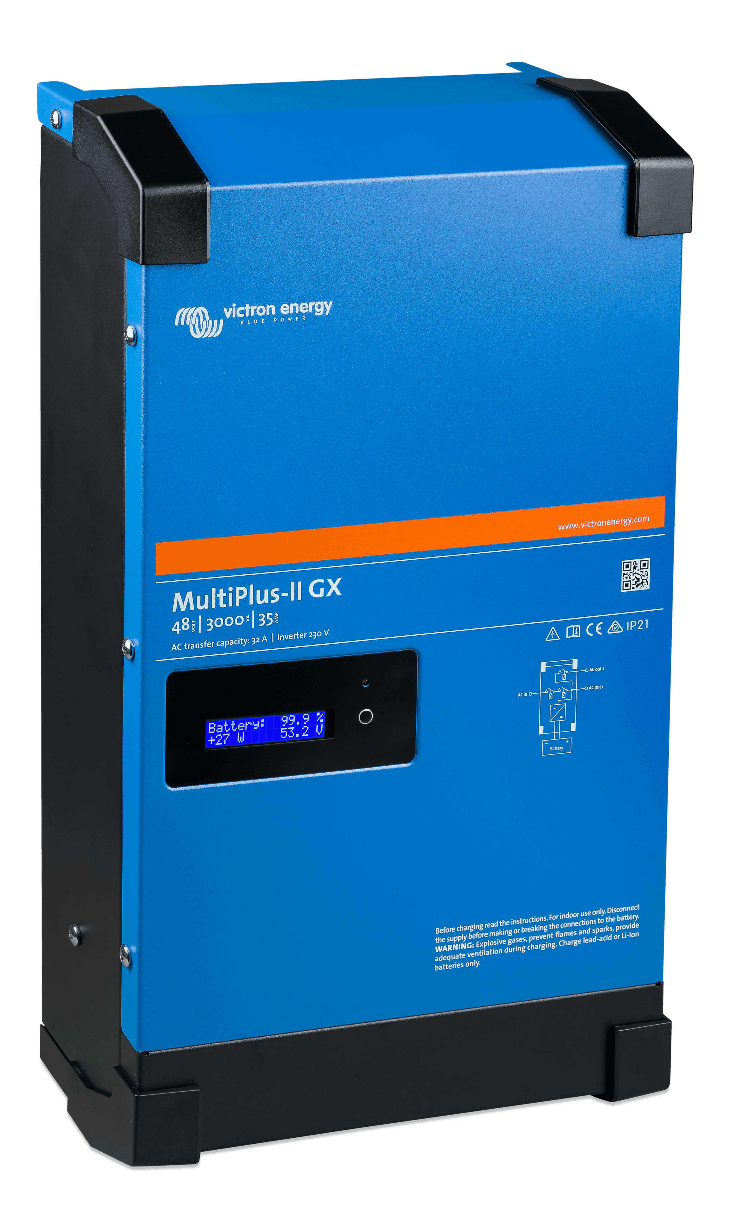 MultiPlus-II 48V 3kVA 35-32 230V GX (right) thumbnail