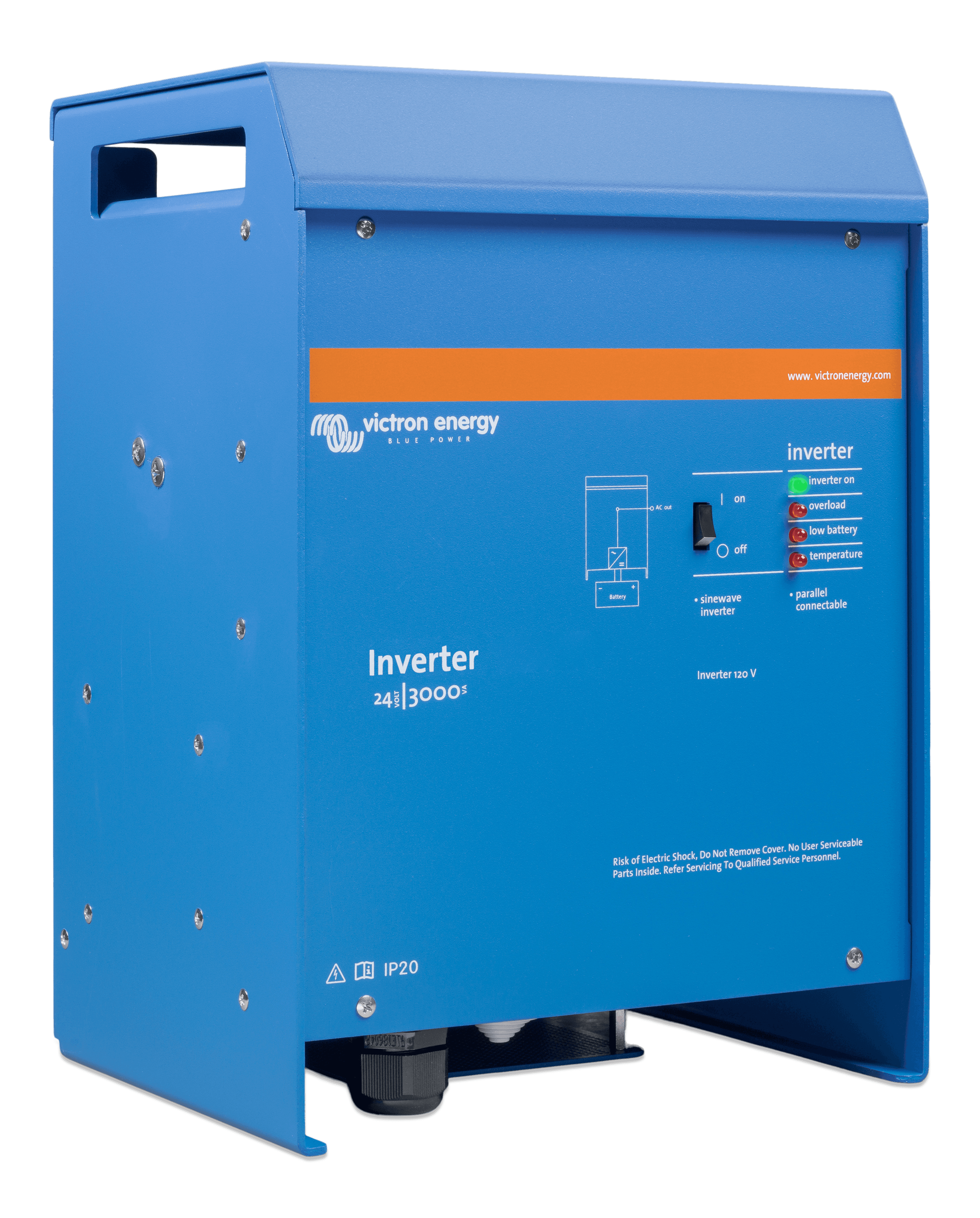 Inverter 24V 3000VA 120V VE Bus (right) thumbnail